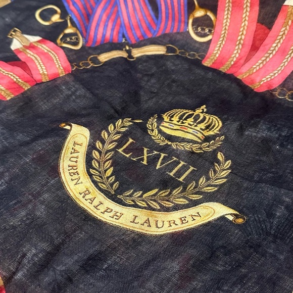 Beautiful Details 38x38 Ralph Lauren Scarf. - Picture 3 of 5